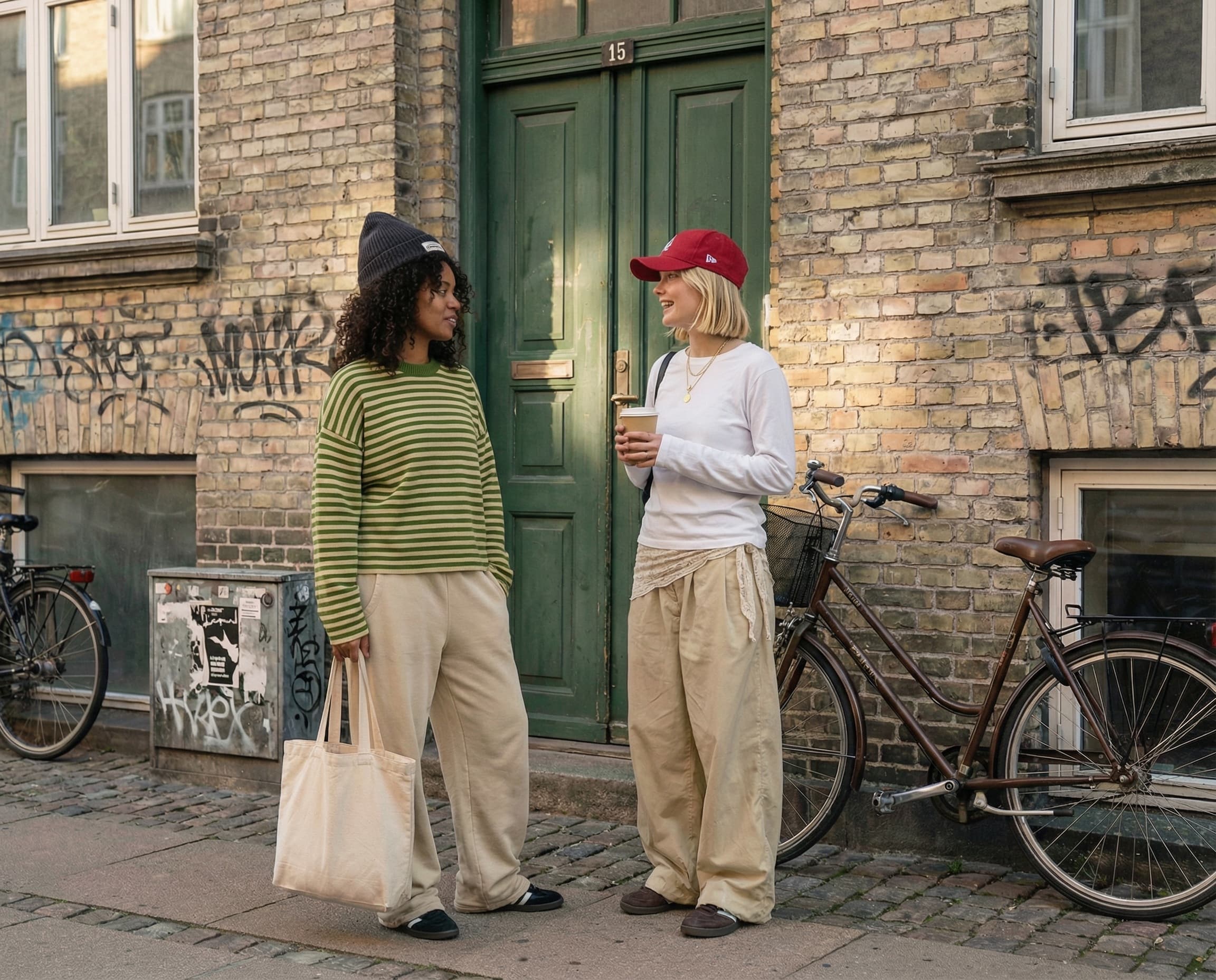 Roommates ved middagsbordet